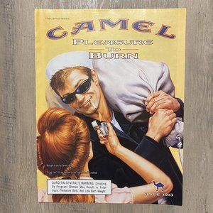 Vintage 1999 Camel Cigarette  Print Ad 1990s "PLEASURE TO BURN" Navy Sailor